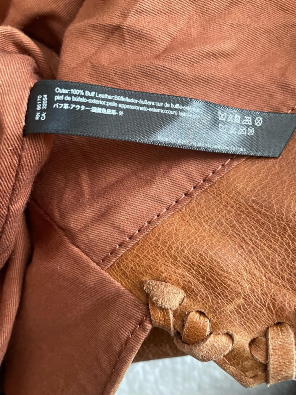 Urban Outfitters Ecote XL Brown Leather Shoulder/Tote Bag - Picture 13 of 14